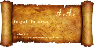 Angel Aranka névjegykártya